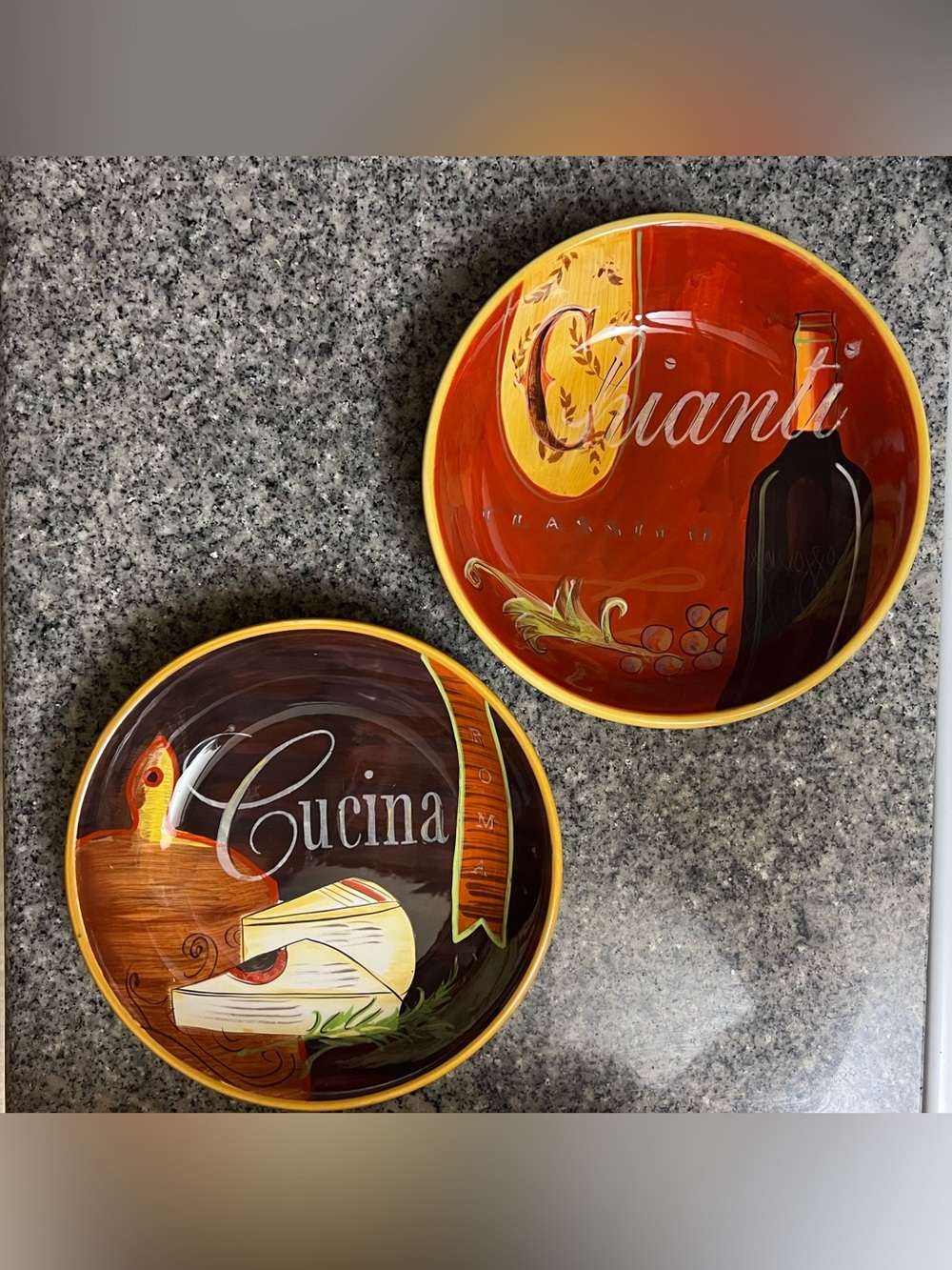 Vintage Pier 1 Imports Cucina Pasta Bowls Set of 2